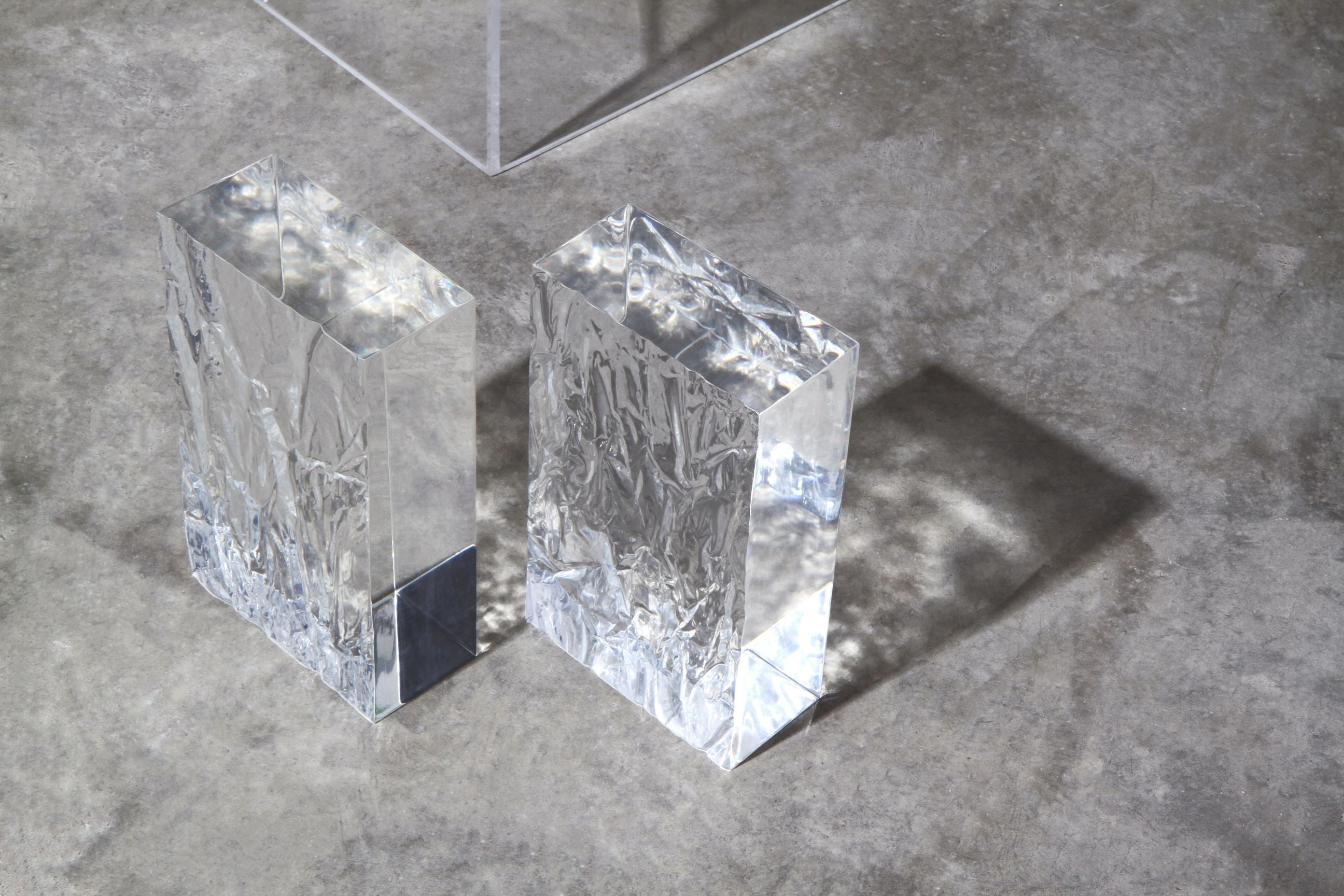 The CRUSHED ICE bookends