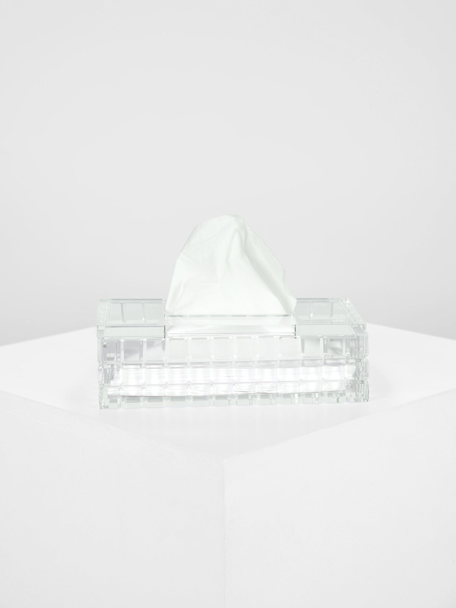 The LOU LOU tissue box in Clear