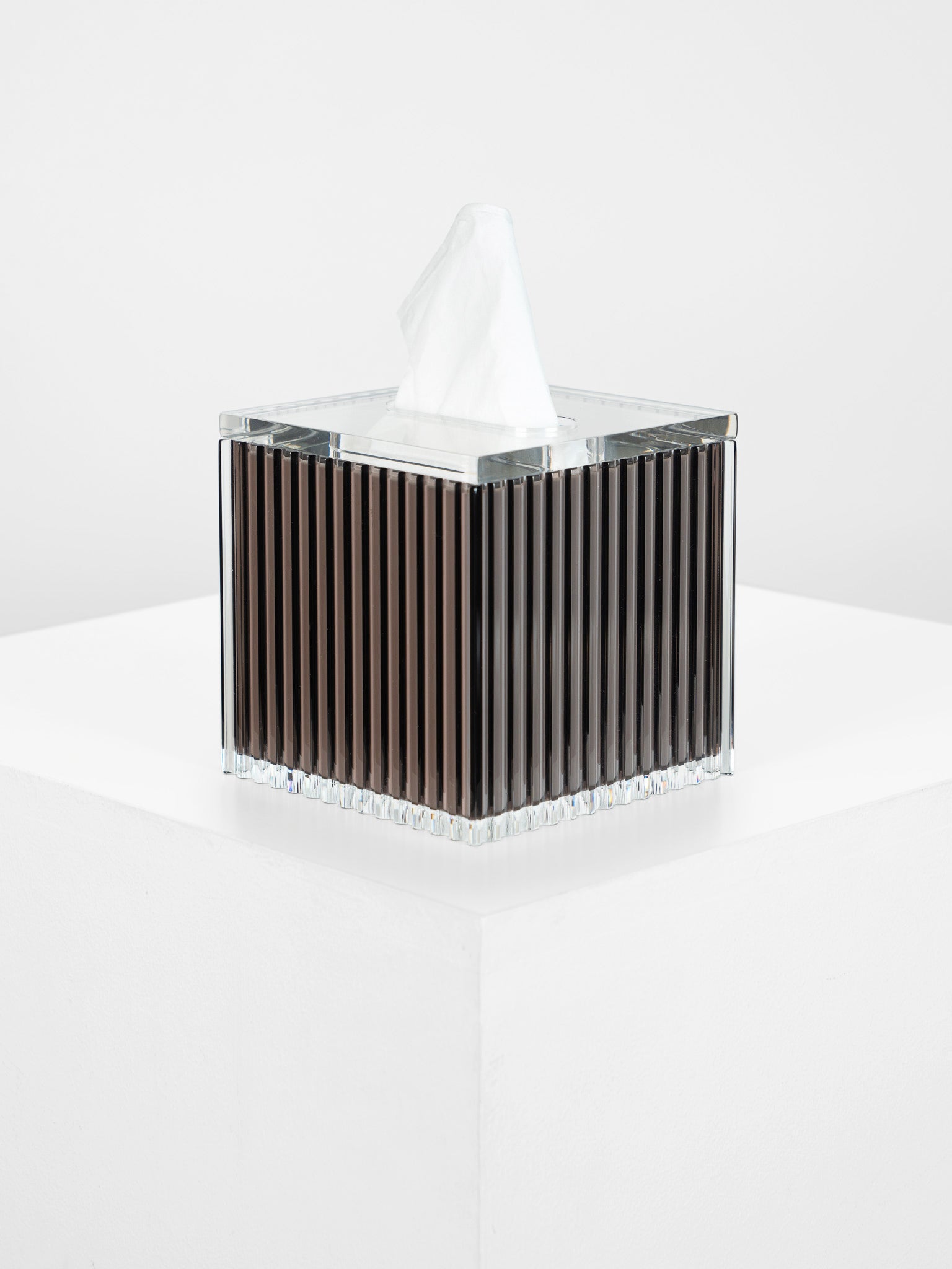 The PHILO cube tissue box in Brown