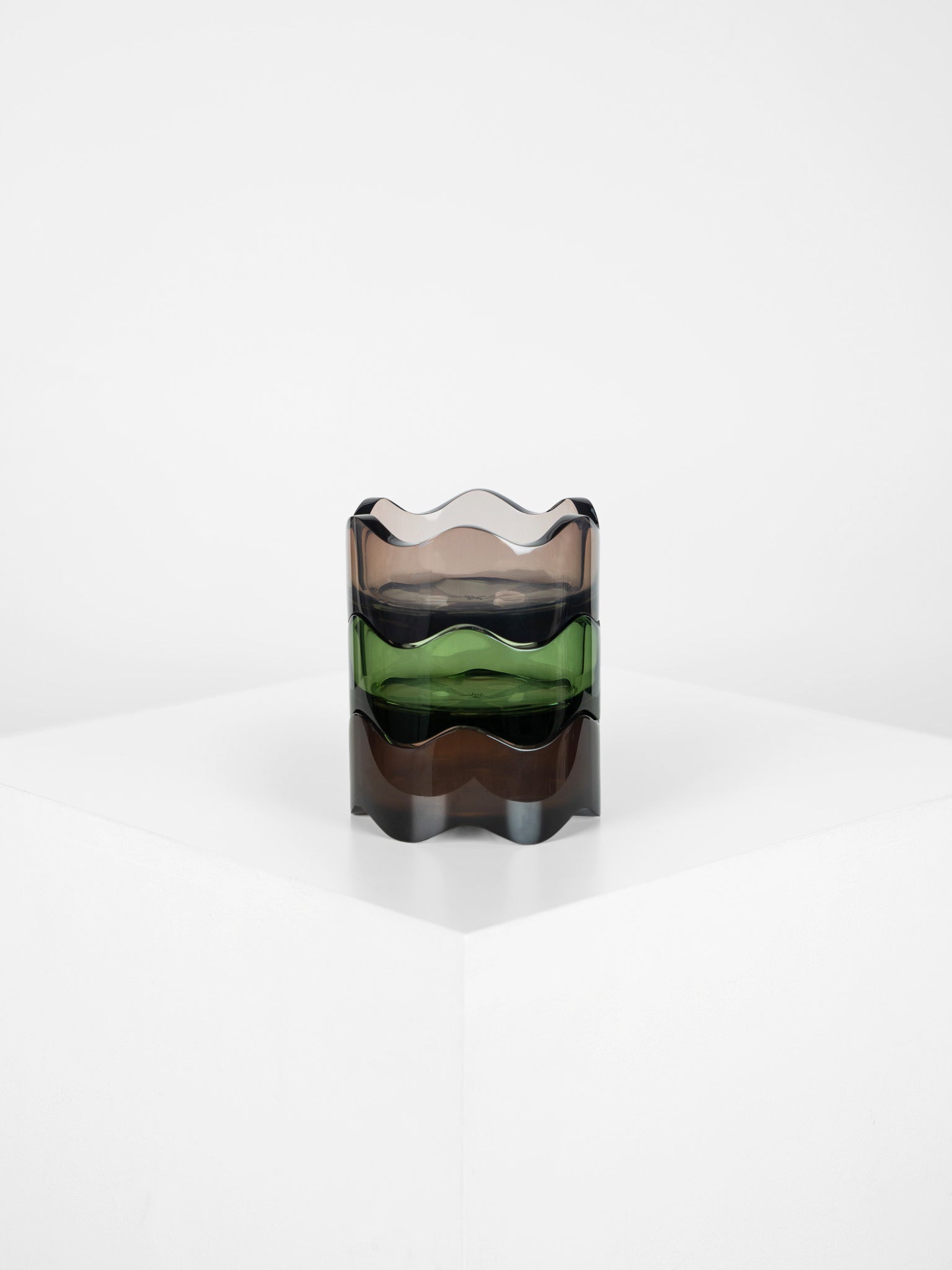 The NAMI bowl in Grey & Green - set of 3