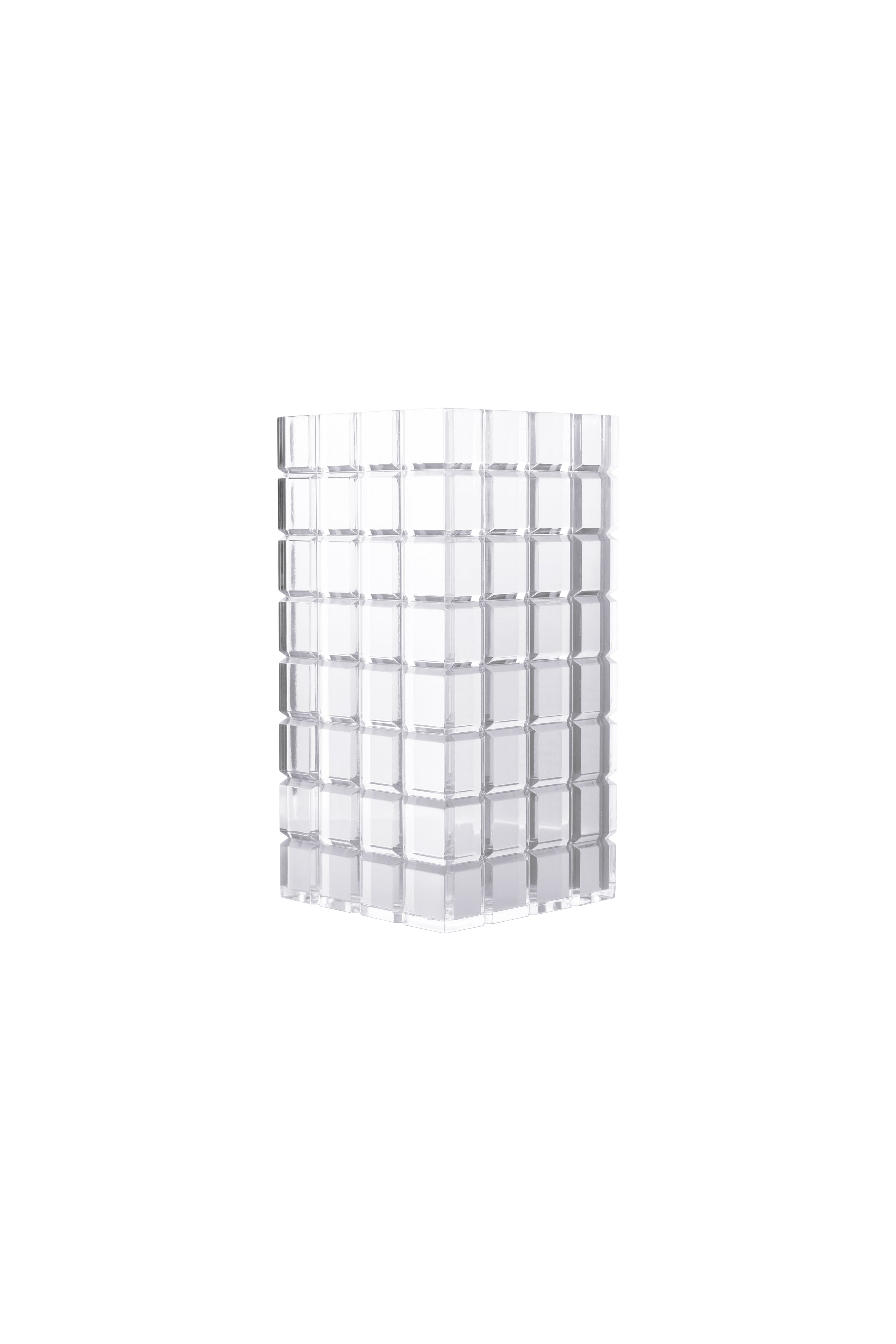 The LOU LOU vase in Silver mirror