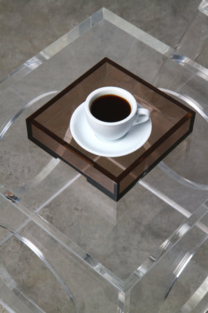 
                  
                    Load image into Gallery viewer, The FRANCO Brown Square tray
                  
                